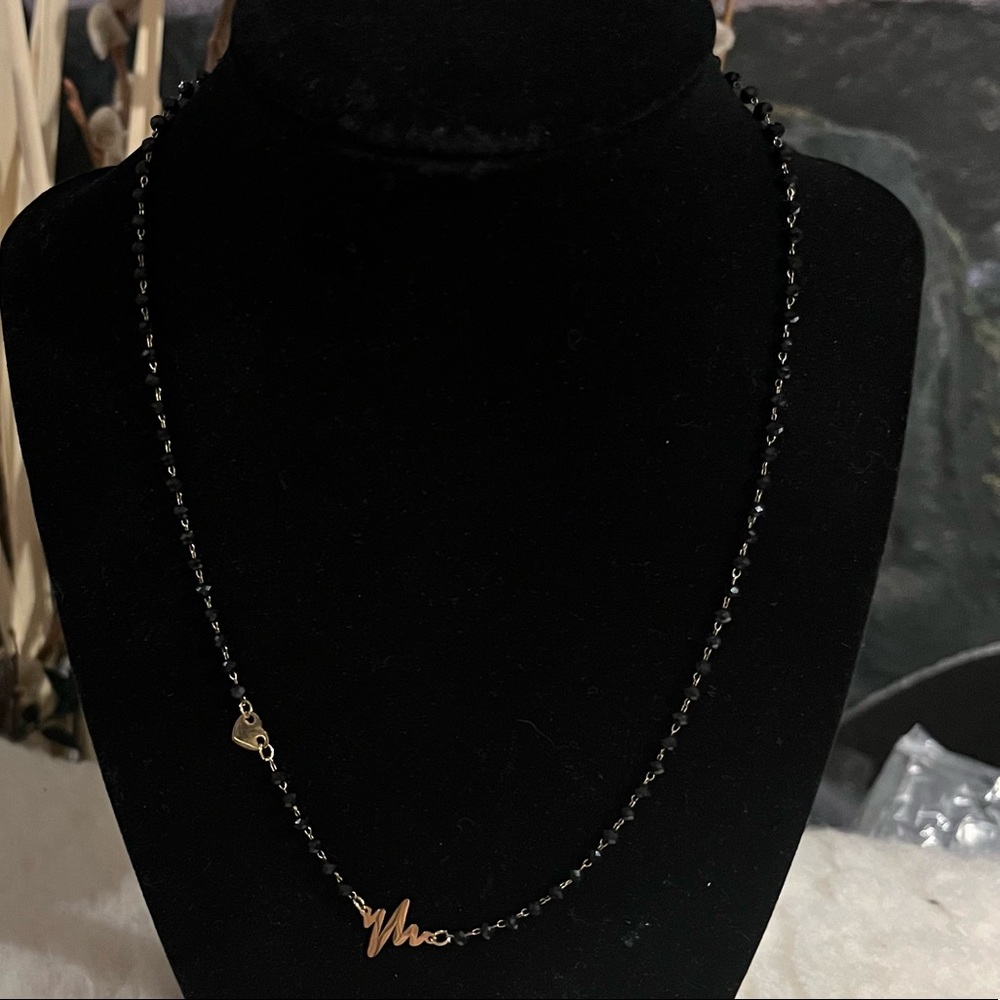 EUC heartbeat cardiology nursing medicine necklace strong heart